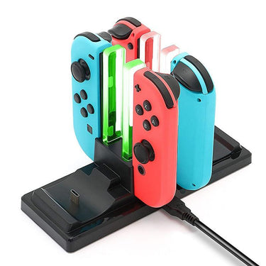 6-in-1 Charging Dock For Nintendo Switch Joy-con Controllers LED Type-C Charger Switch Pro Charger from NSE Imports #2.